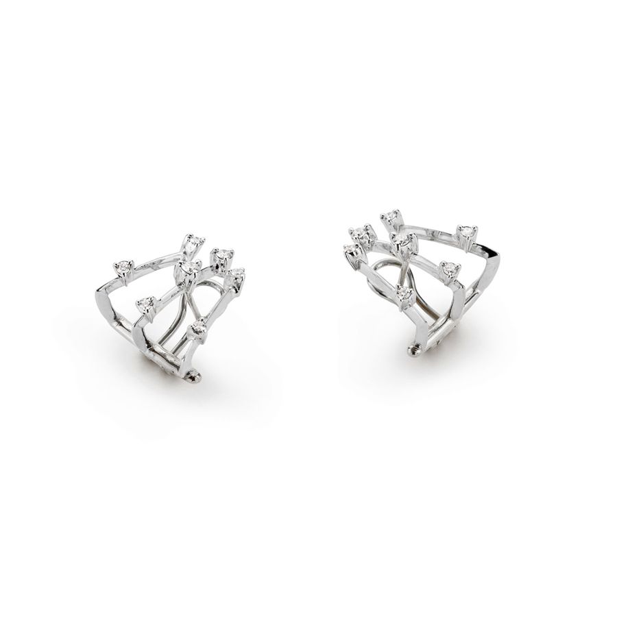 3 element 'Balance' earringsin white gold  BALANCE | OR3AU18B CT 0,56